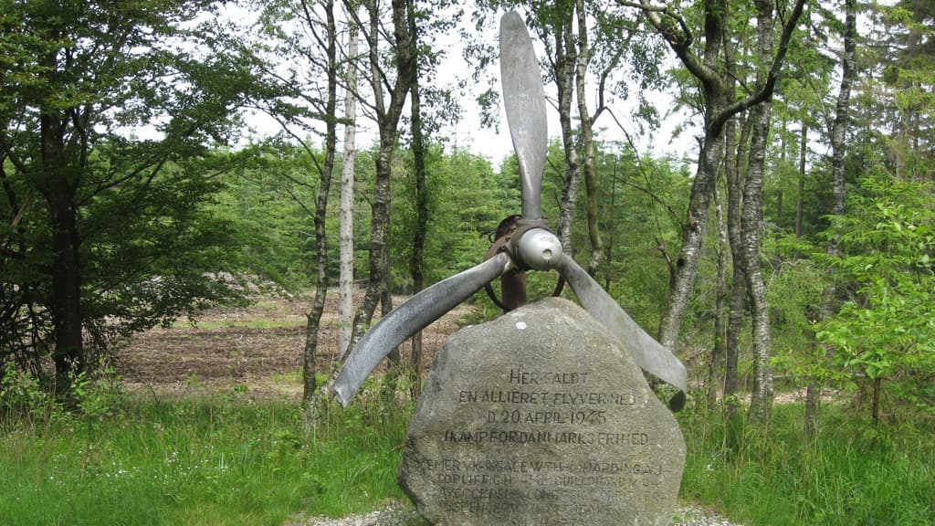 The Airmen´s Stone in Torstedlund forest