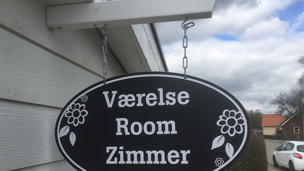 Skilt til Hytten