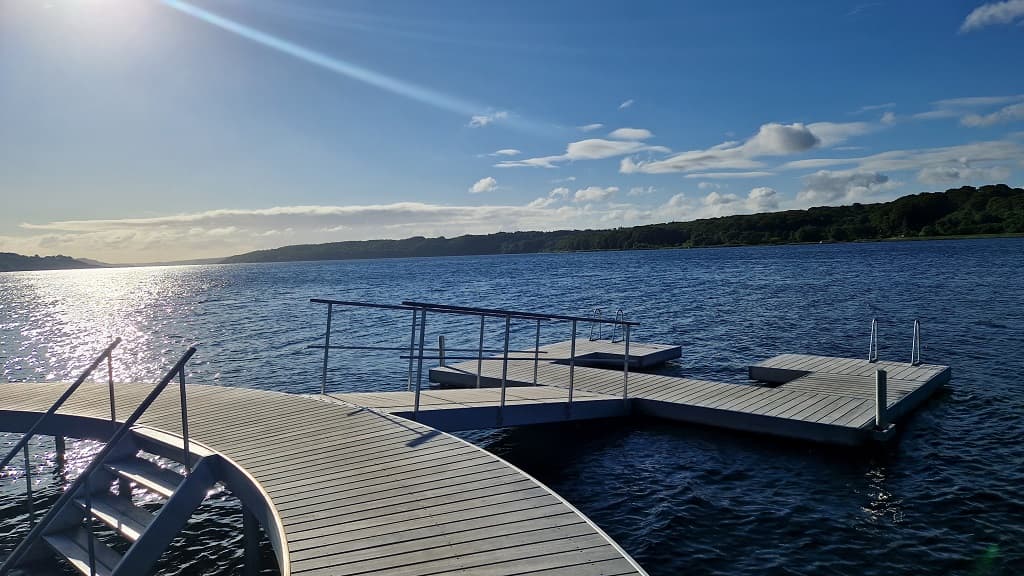 The circular bridge at Sildehagen, Hobro
